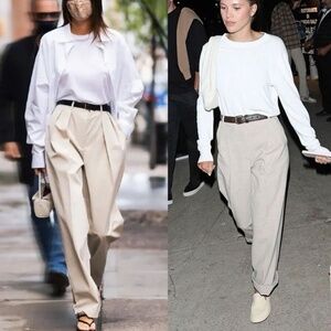 90's Khaki Pants Tapered Boot Cut High Waisted High Rise